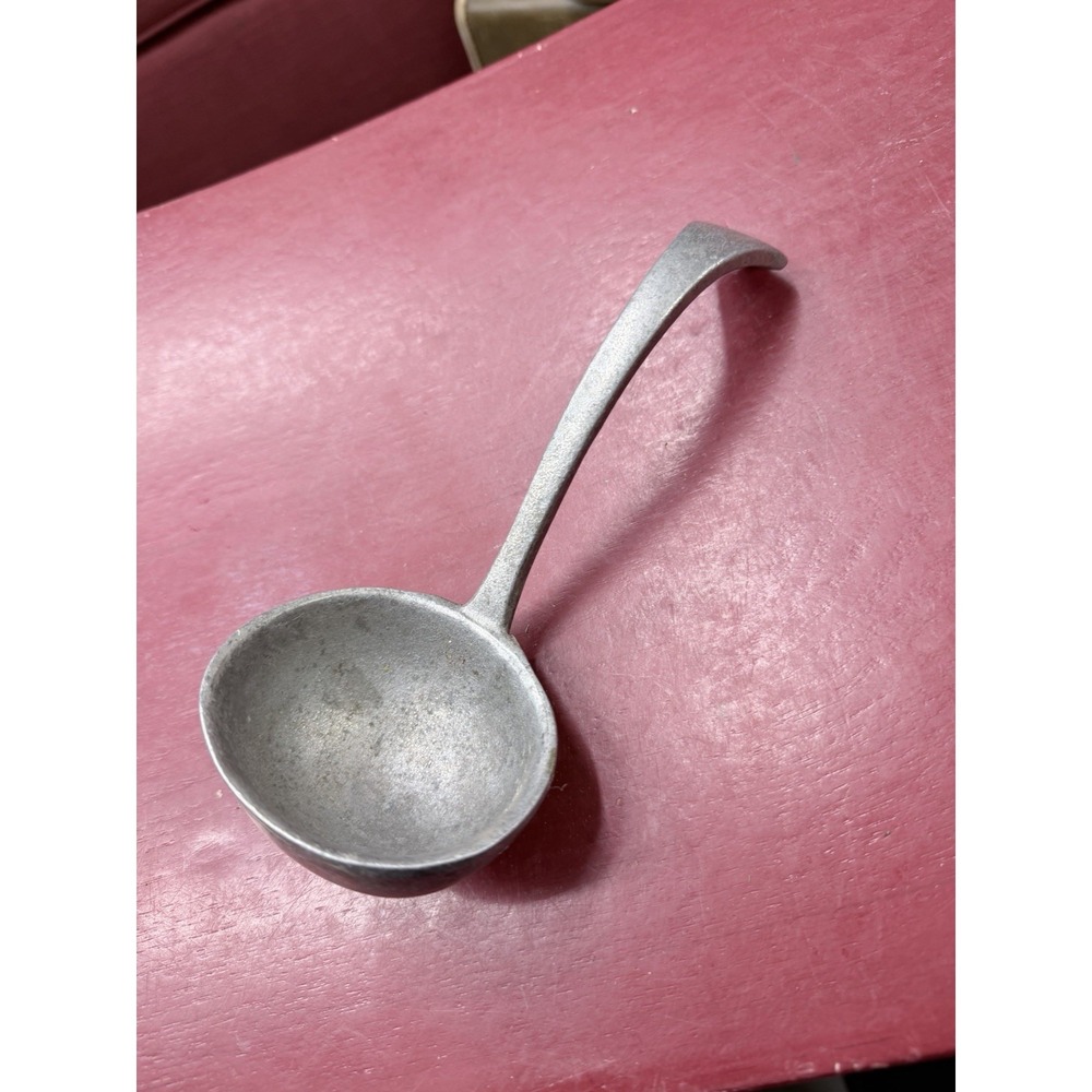 Vintage Pewter Carson Co. Freeport PA Soup Scoop Made in USA 1930's